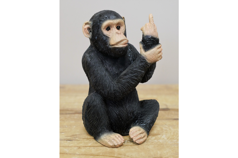 Small Black Rude Monkey Ornament - Giftworks