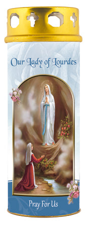 Our Lady of Lourdes Windproof Candle - Giftworks