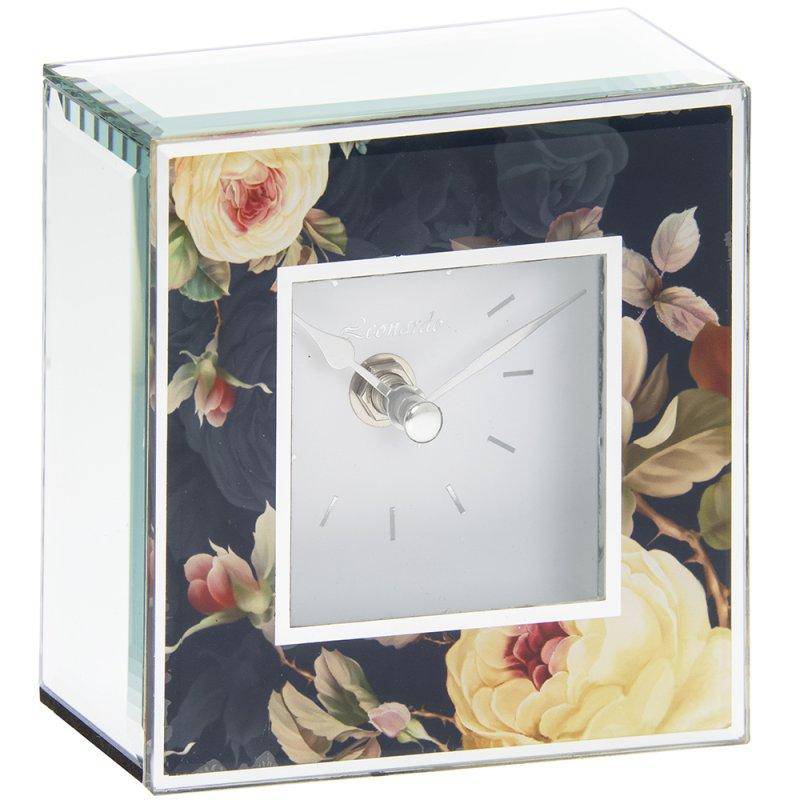 Rose Blossom Glass Clock - Giftworks