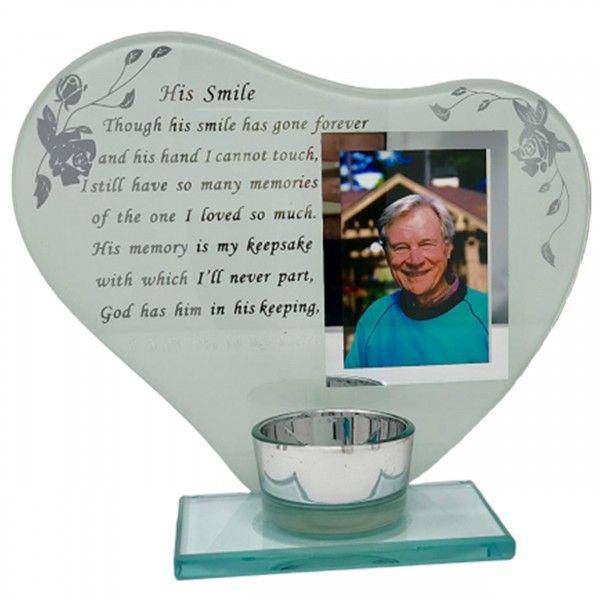 His Smile Memorial Gifts Photo Plaque - Giftworks