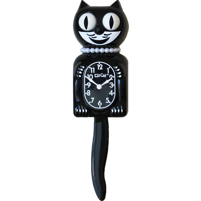 Classic Black Lady Kit Cat Clock - Giftworks