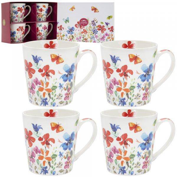 BUTTERFLY MEADOW GIFT SET OF 4 MUG SET - Giftworks
