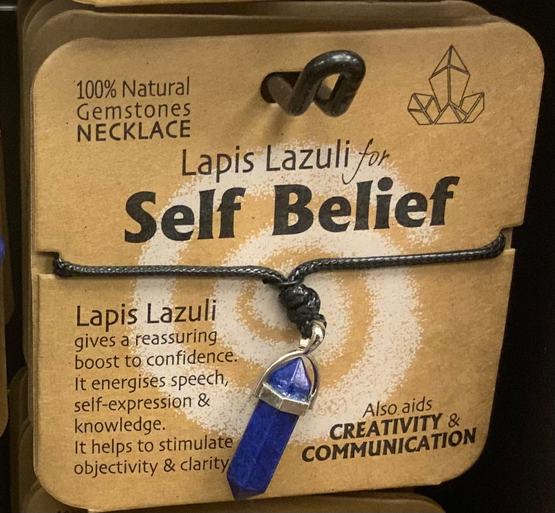 LAPIS LAZULI FOR SELF BELIEF GEMSTONE NECKLACE - Giftworks