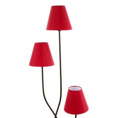 RED WAVE 3 SHADE FLOOR LAMPS