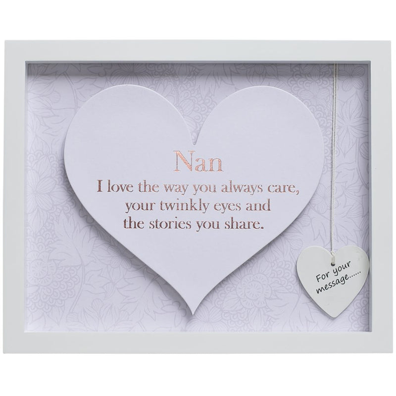 Said with Sentiment ‘Nan’ Heart Frame - Giftworks