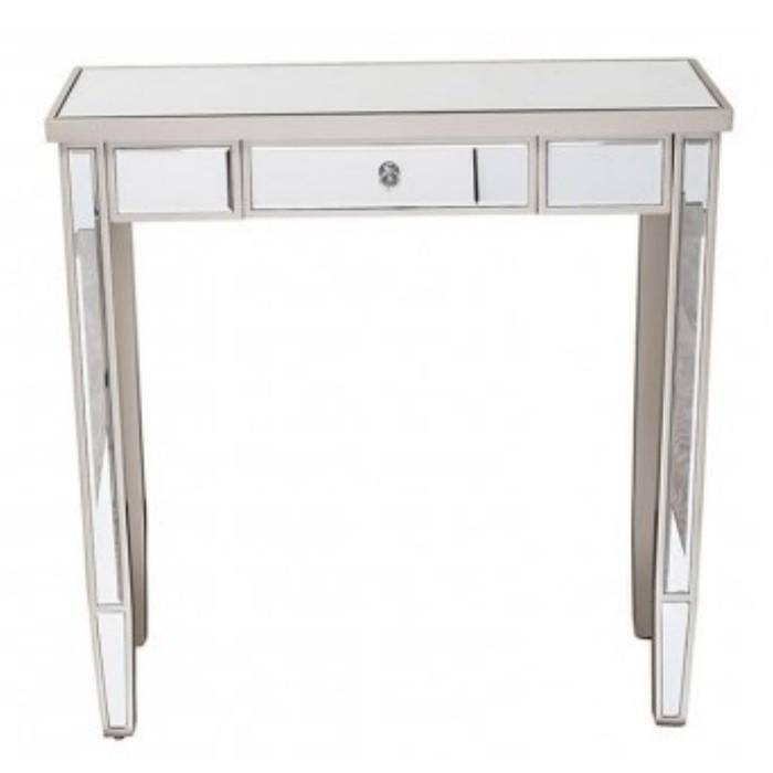 Silver Mirrored Console Table