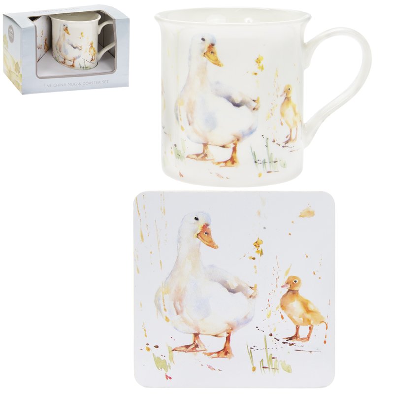 Country Life Ducks Mug & Coaster - Giftworks