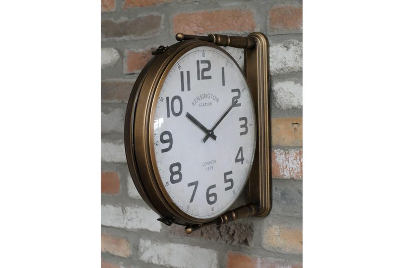 Gold Double Sided Clock