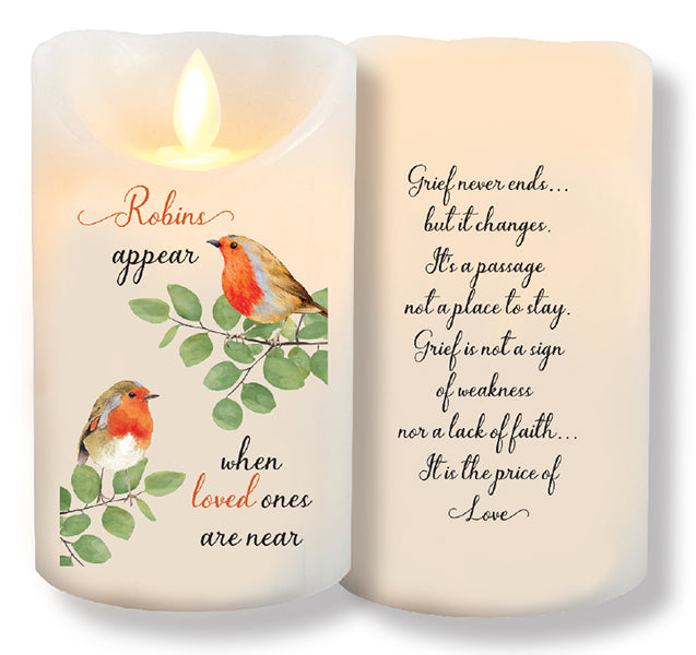 LED Candle Robin Gifts (Scented Wax) -  Robins Near You