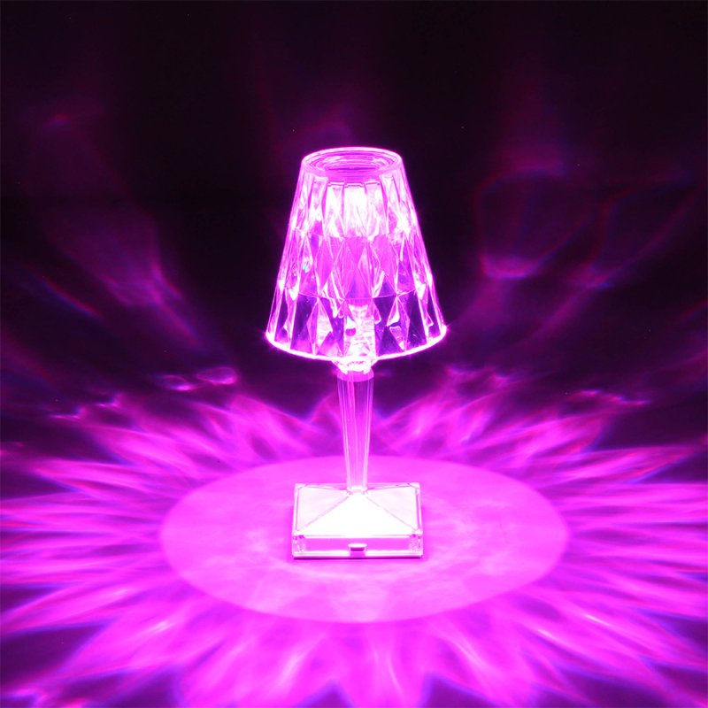 LED Diamond Table Lamp Remote Control USB - Giftworks