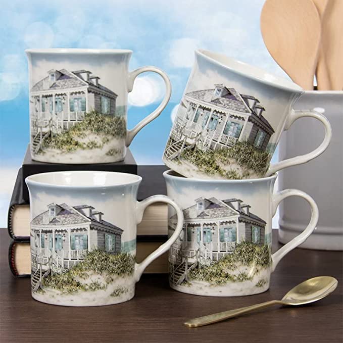 Sea Breeze Mugs Set of 4 - Giftworks