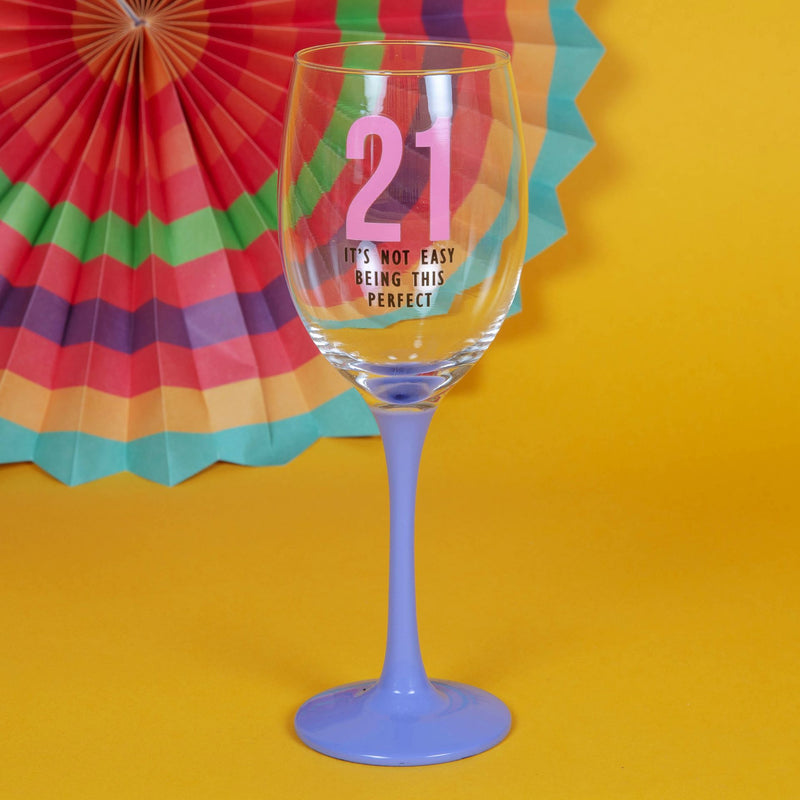 Oh Happy Day! Wine Glass 21 - Giftworks