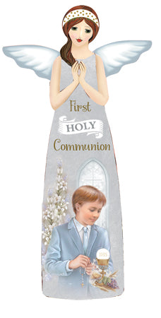 Porcelain Angel Communion Boy - Giftworks