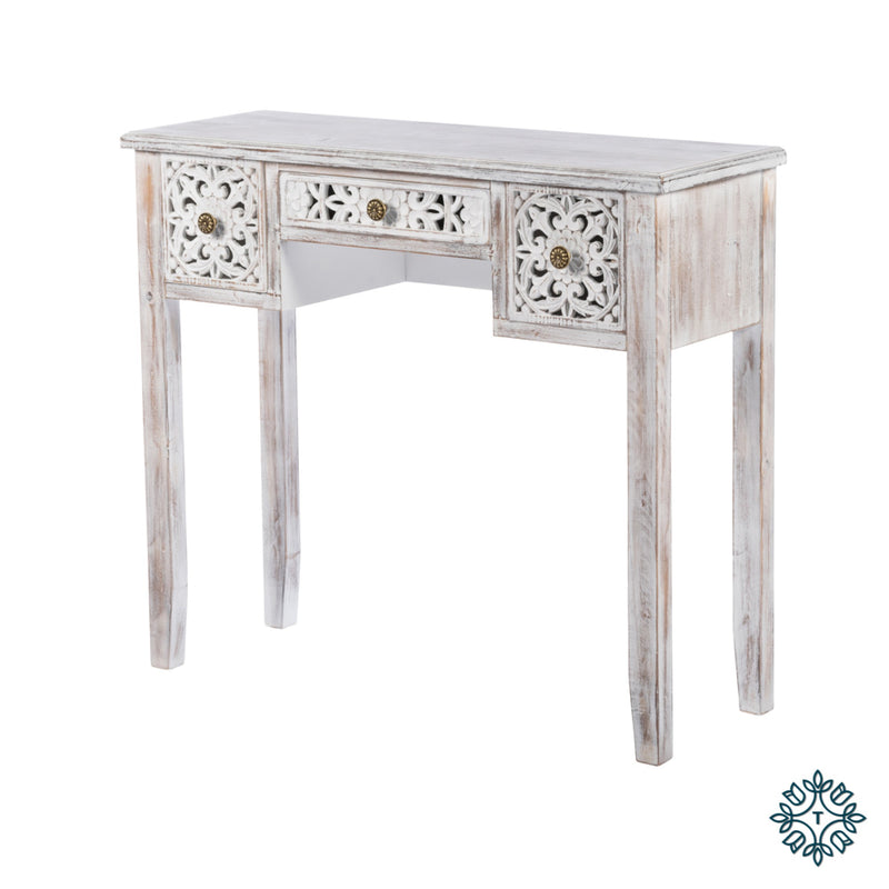 Jessie Console Table Antique White - Giftworks