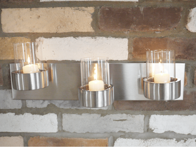 SILVER WALL CANDLE HOLDER - Giftworks