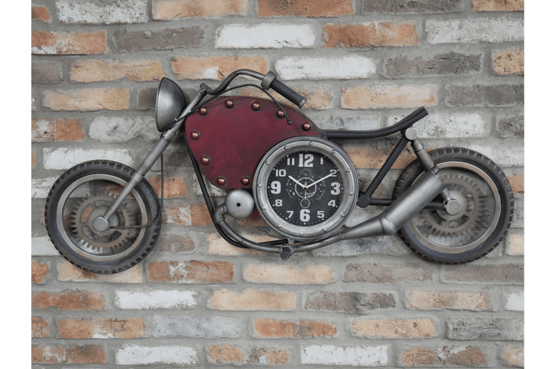 Vintage Motorbike Clock -Gifts For Men - Giftworks