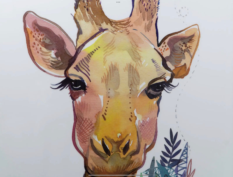 Giraffe Glossy Wall Art - Giftworks