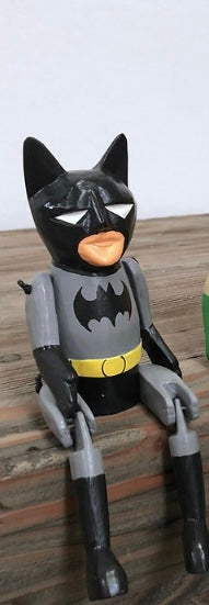 BATMAN AND ROBIN WOODEN PUPPET - Giftworks