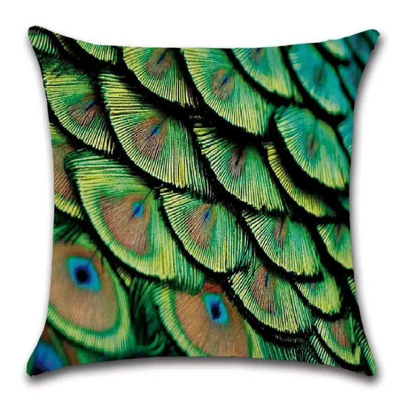 Cushion Cover Peacock - Green - Giftworks