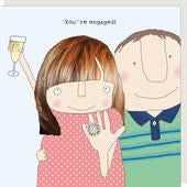 Rosie Made A Thing ”You're Engaged” Greeting Card - Giftworks