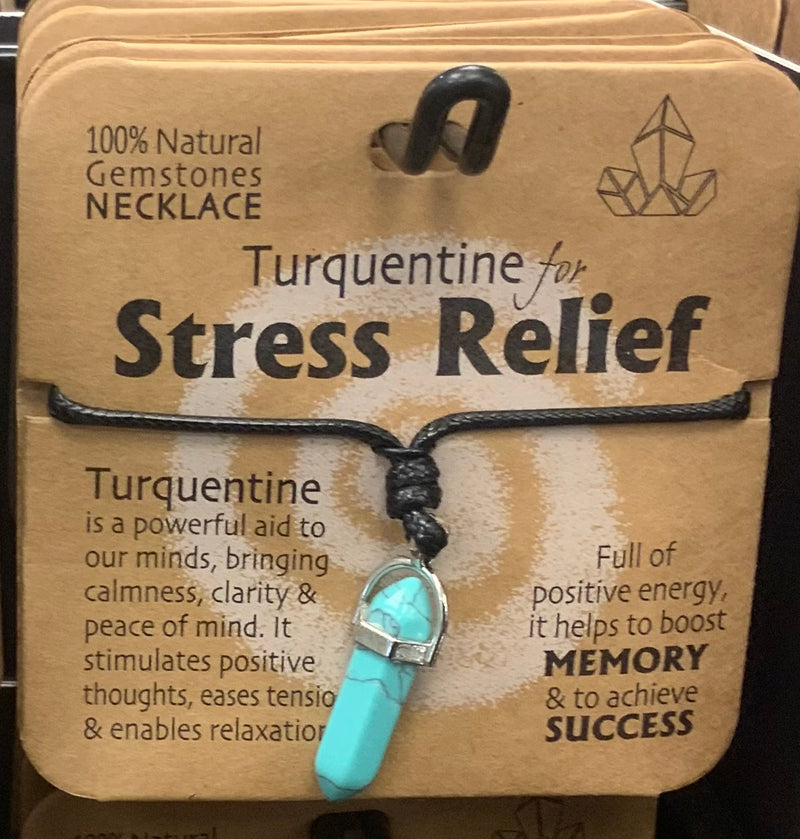 TURQUENTINE FOR STRESS RELIEF GEMSTONE NECKLACE - Giftworks
