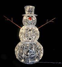 outdoor christmas decorations 94cm Lighting Snowman - Giftworks