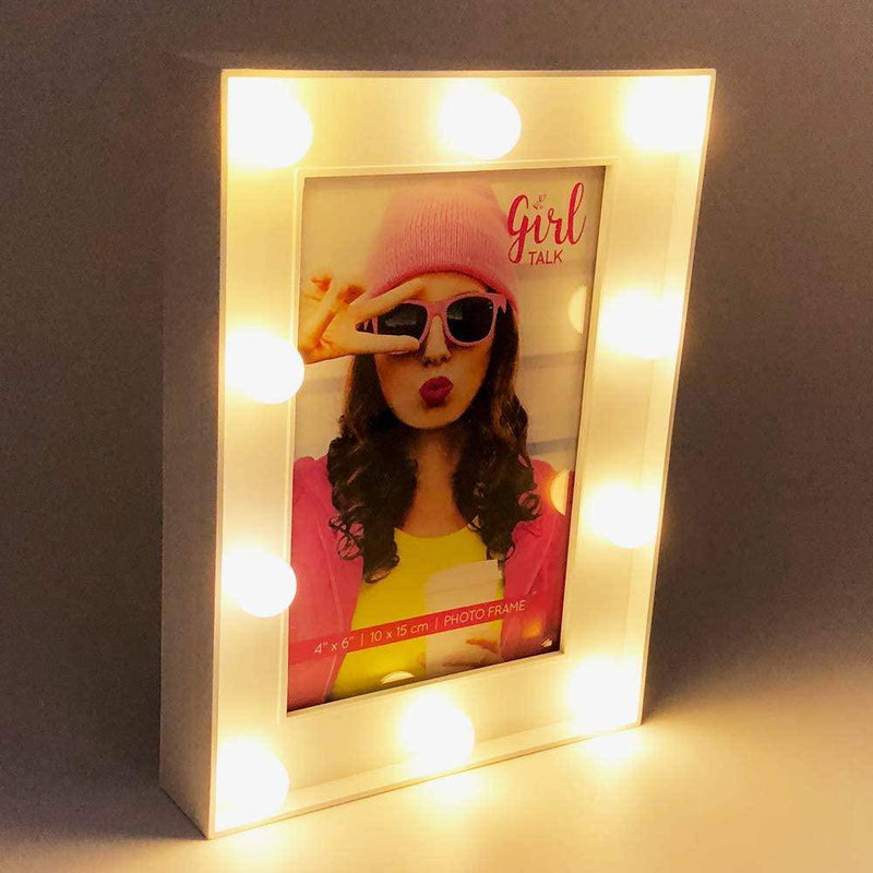 4" X 6" - Girls Photo Frame LED bulb - Giftworks