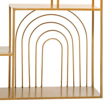 SQUARE GOLD WALL SHELVES