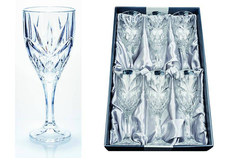 Wine Glasses Set Adare Crystal (6) by Newgrange Living - Giftworks