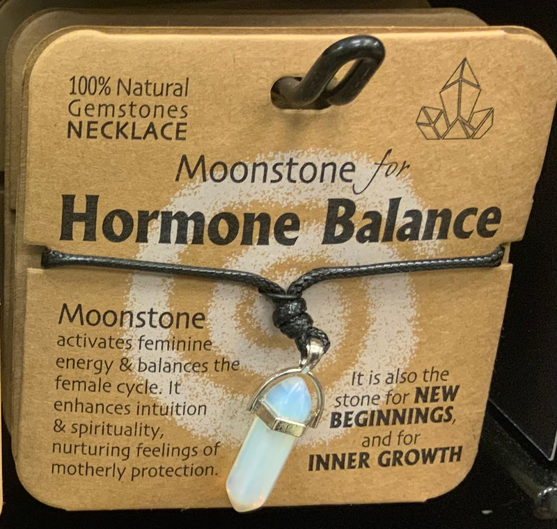 MOONSTONE FOR HORMONE BALANCE GEMSTONE NECKLACE - Giftworks