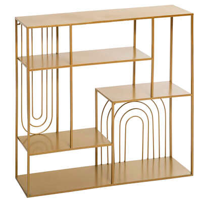 SQUARE GOLD WALL SHELVES