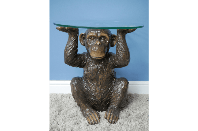 Monkey Side Table Brown - Giftworks