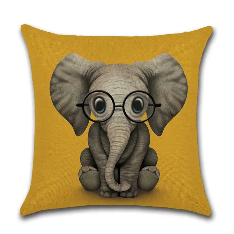 Cushion Cover Elephant - Oker - Giftworks