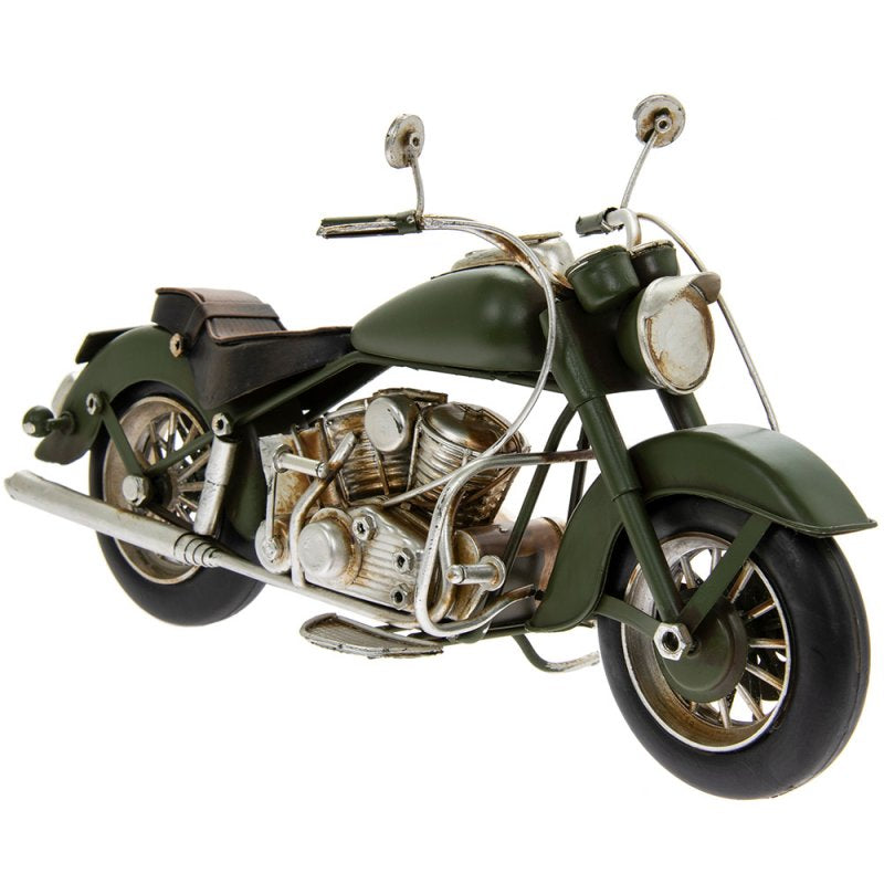Retro Green Nostalgia Vintage Motorbike - Giftworks