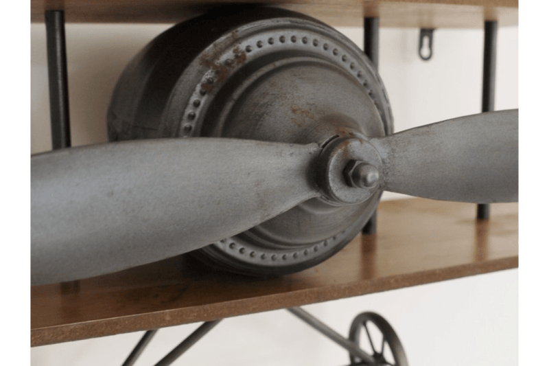 Retro Industrial Vintage Aeroplane Wall Shelf - Giftworks