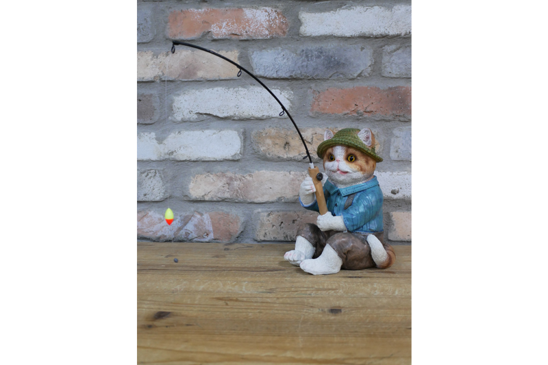 CAT FISHING ORNAMENT - Giftworks