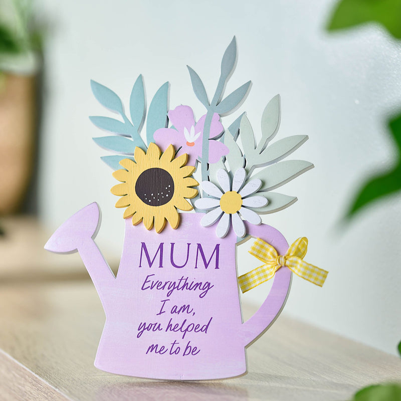 THE COTTAGE GARDEN WATERING CAN PLAQUE "MUM" - Giftworks