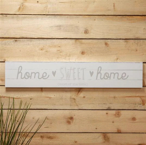 LOVE LIFE GIANT WALL PLAQUE - HOME SWEET HOME (MOST OF THE TIME) - Giftworks