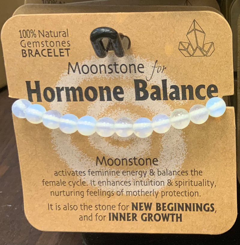 MOONSTONE FOR HORMONE BALANCE GEMSTONE BRACELET - Giftworks