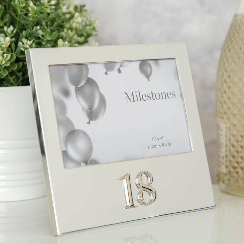6" X 4" - Milestone Birthday Frame With 3D Number - Giftworks