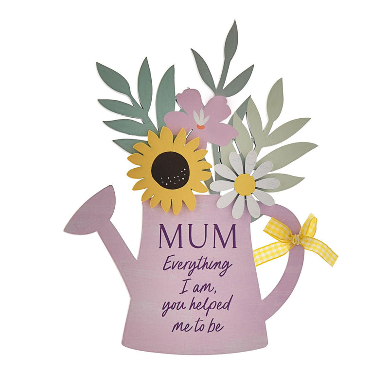 THE COTTAGE GARDEN WATERING CAN PLAQUE "MUM" - Giftworks