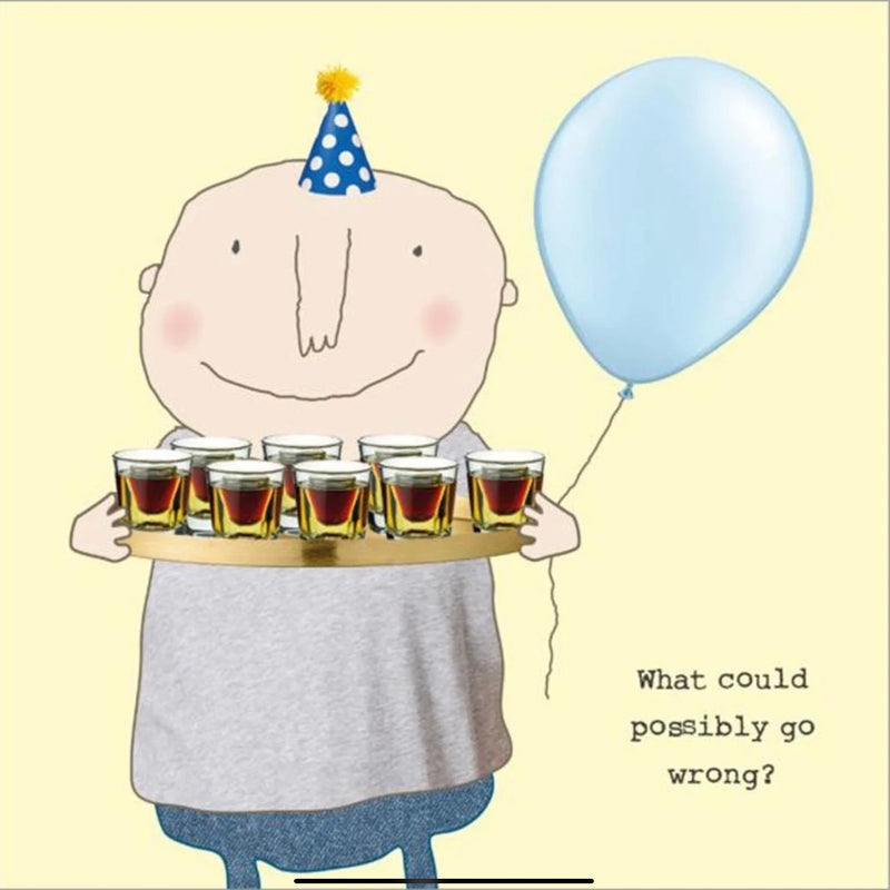 Rosie Made A Thing "What could possibly go wrong?” Greeting Card - Giftworks