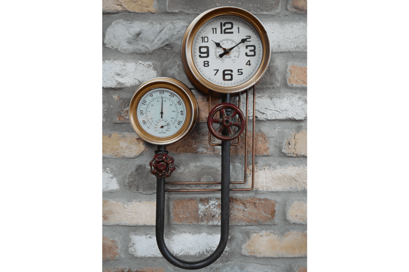 Industrial Rustic Pipe Clock - Giftworks