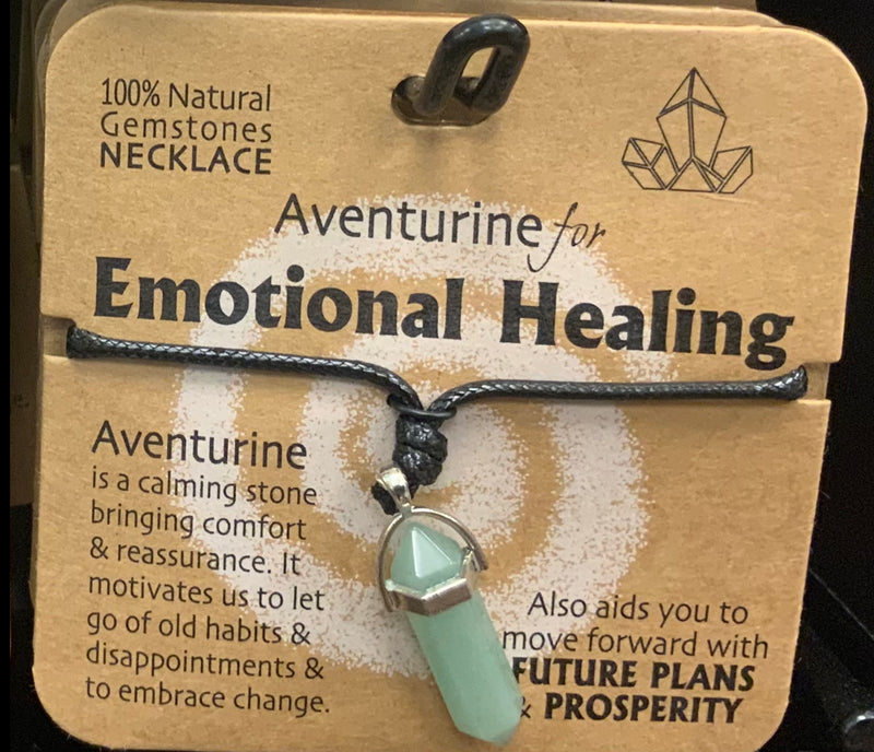 AVENTURINE FOR EMOTIONAL HEALING  GEMSTONE NECKLACE - Giftworks