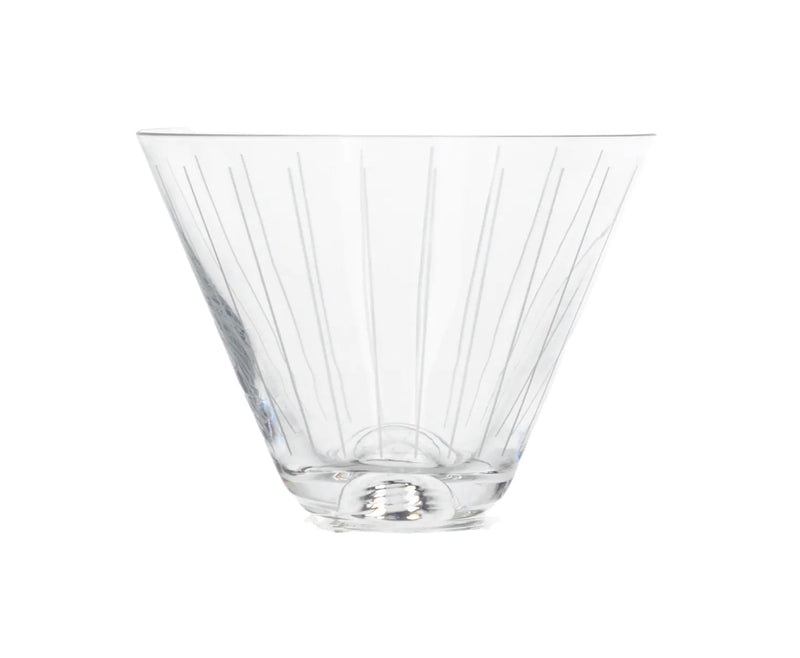 4 Stemless Martini Glasses (Pre Order For Late October) - Giftworks